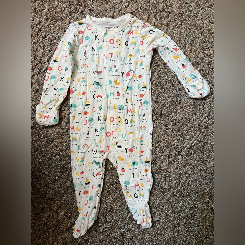 Alphabet magnetic me pajamas